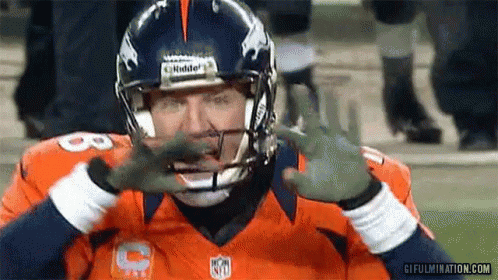 Denver Broncos Peyton Manning Hands GIF