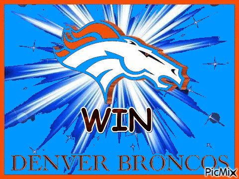 Denver Broncos Poster with Horse and Win
