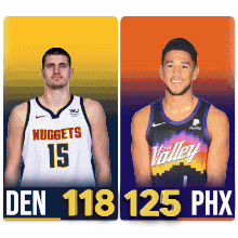 Denver Nuggets and Phoenix Suns Players