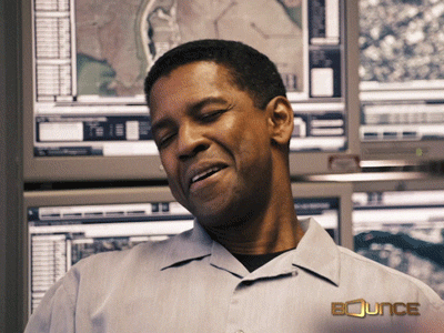 Denzel Washington Awkward Rubbing Head GIF