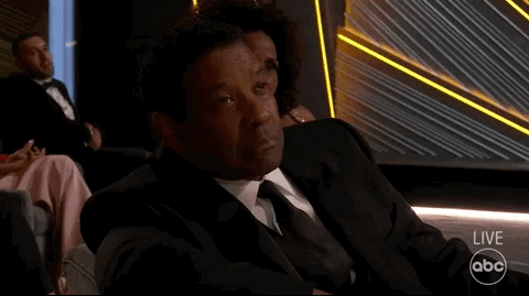 Denzel Washington Bored Academy Awards GIF