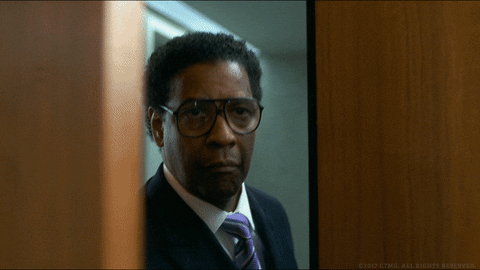 Denzel Washington Flight Opening Door GIF
