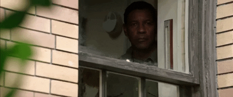 Denzel Washington Flight Peeking GIF