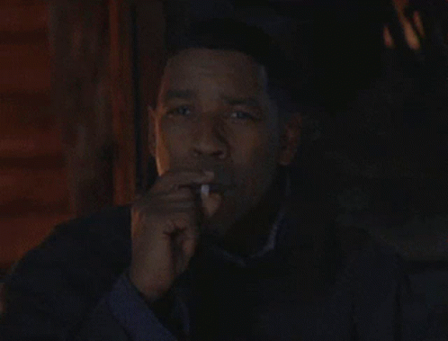 Denzel Washington Flight Smoking GIF