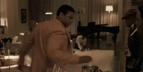 Denzel Washington Flight Throwing Water GIF