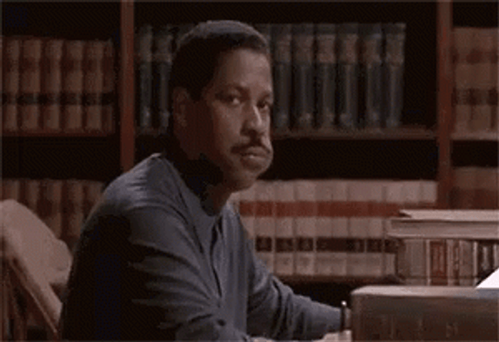 Denzel Washington Intense Look GIF