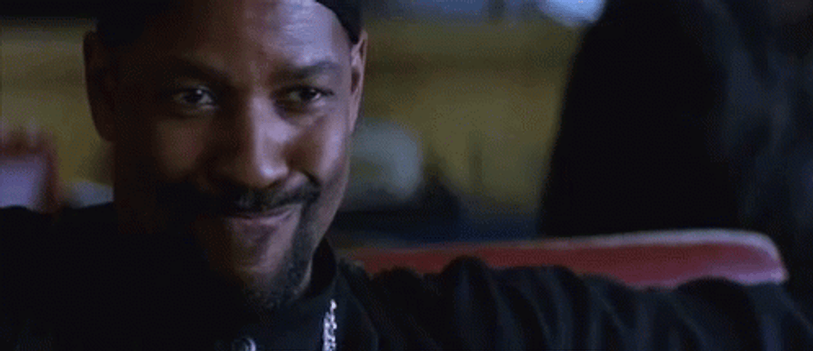 Denzel Washington Playful Boom GIF