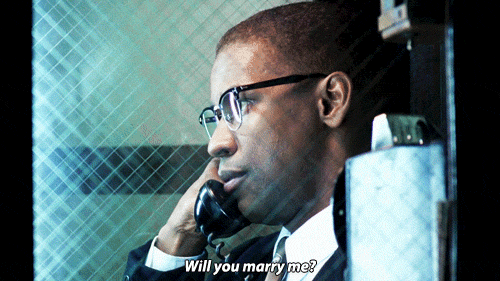 Denzel Washington Proposing On Phone GIF