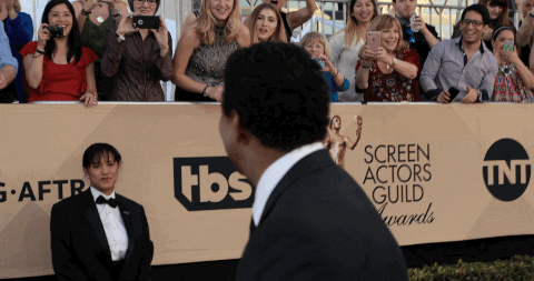 Denzel Washington Red Carpet Wide Grin GIF