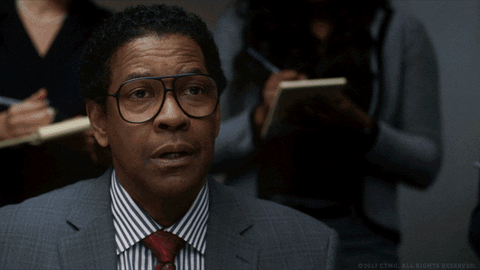 Denzel Washington Thrilled Big Smile GIF
