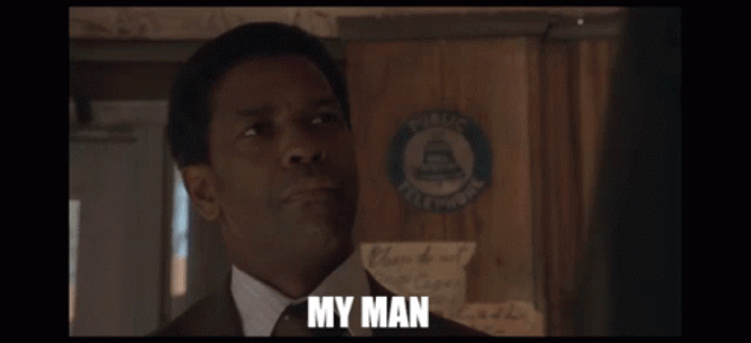 Denzel Washington Thrilled My Man GIF