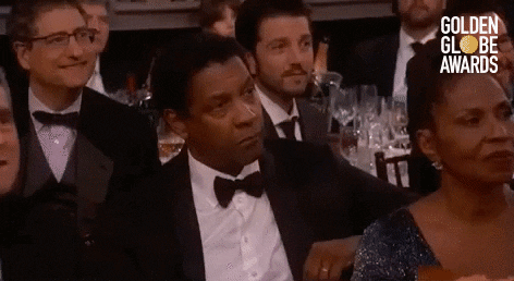 Denzel Washington Thumbs Up Golden Globes GIF