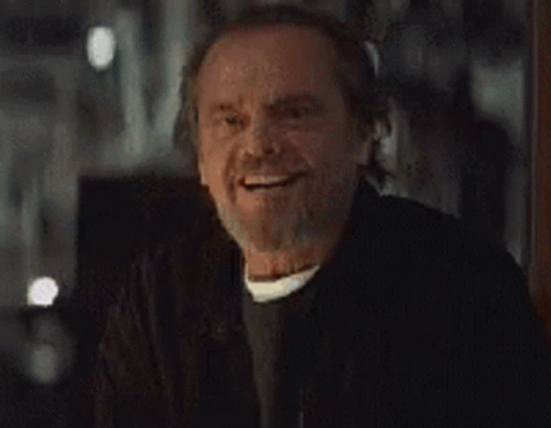 Departed Jack Nicholson Smiling Nodding GIF