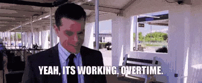 Departed Matt Damon Working Overtime GIF