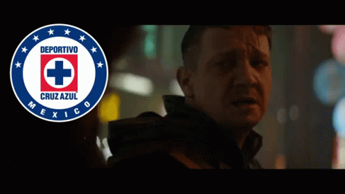 Deportivo Cruz Azul Logo Next to Man's Face