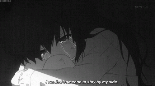 Crying In The Dark Anime GIF
