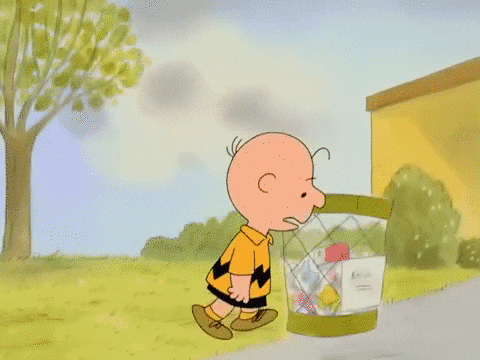 Depressed Happy Thanksgiving Charlie Brown GIF