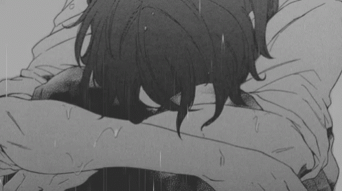 Depressed Sad Anime Weeping In Rain GIF