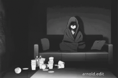 Depressed Sad Anime 498 X 331 Gif GIF
