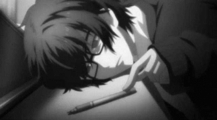 Depressed Sad Anime Boy In Pain GIF
