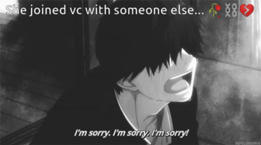 Depressed Sad Anime Boy Saying Sorry GIF