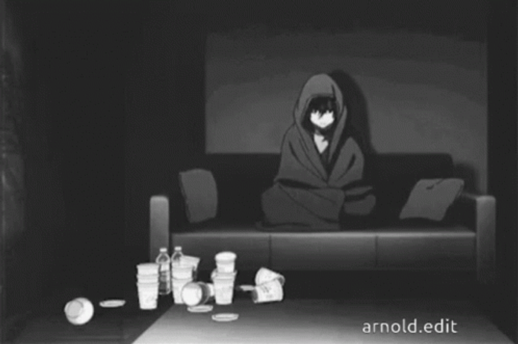 Depressed Sad Anime GIF
