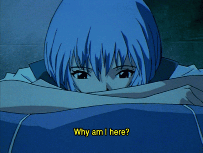 Depressed Sad Anime Rei Ayanami GIF