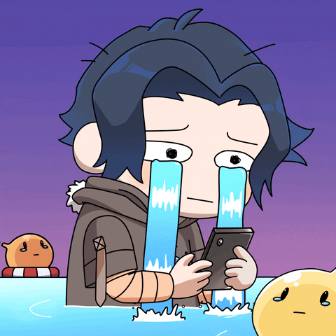 Depressed Sad Anime Weeping Sad News GIF