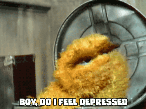 Depression Oscar The Grouch GIF