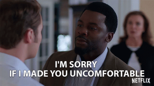 Derek Luke Says I'm Sorry If I Made You Uncomfortable GIF