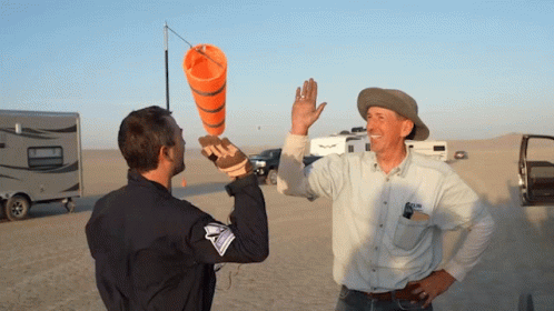 Derek Muller Slow High Five Great Job Team GIF