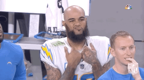 Derp Face Annoyed Los Angeles Chargers GIF