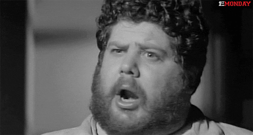 Derp Face Black And White GIF