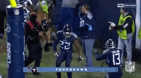 Derrick Henry Stiff Arm Foot Works GIF