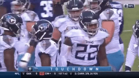 Derrick Henry Stiff Arm Dancing With The Team GIF