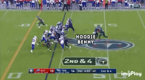 Pushed Hard Derrick Henry Stiff Arm GIF