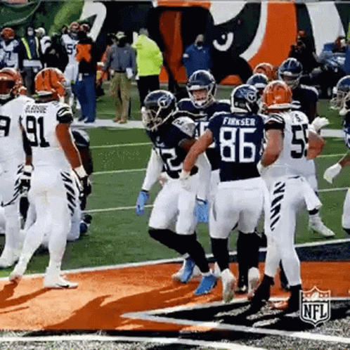 Derrick Henry Stiff Arm Happy Dance GIF