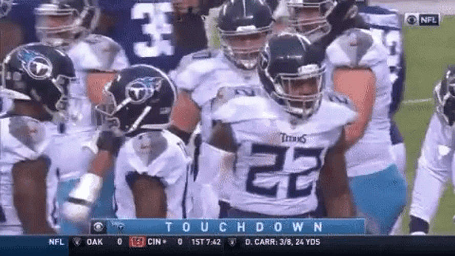 Derrick Henry Stiff Arm Dancing With The Team GIF