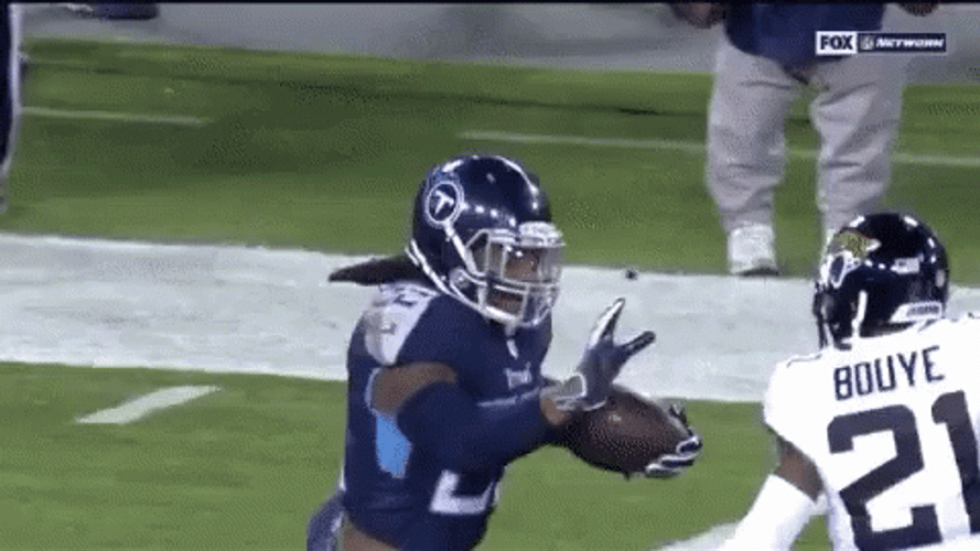 Derrick Henry Stiff Arm Grab It GIF