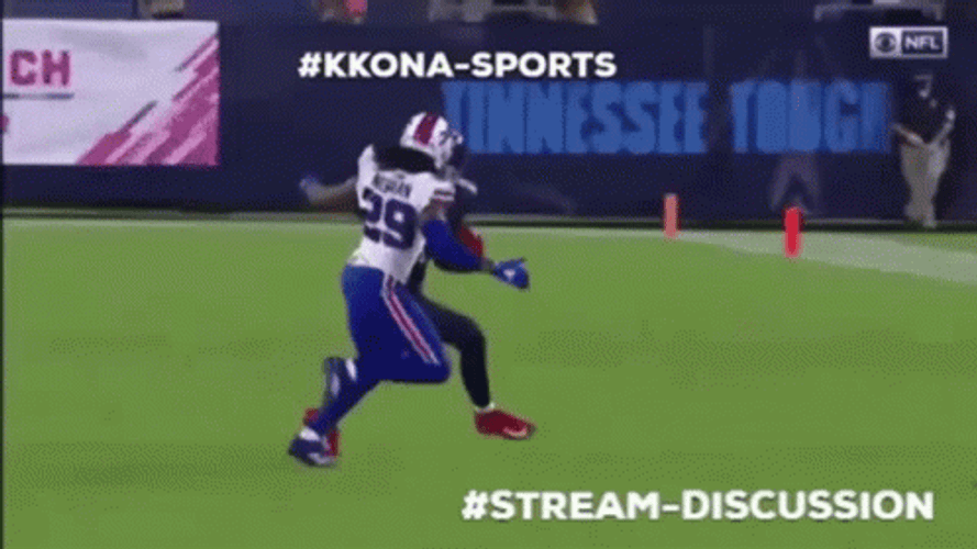 Derrick Henry Stiff Arm In Game GIF
