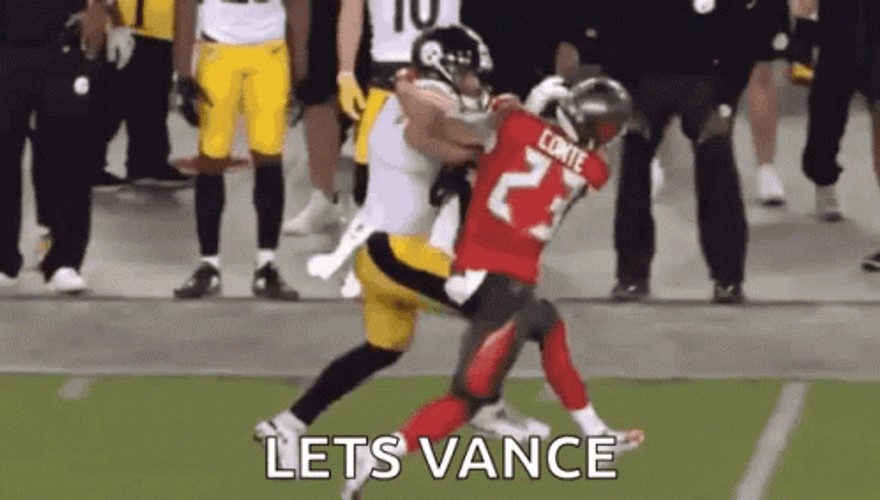 Derrick Henry Stiff Arm Let's Vance GIF