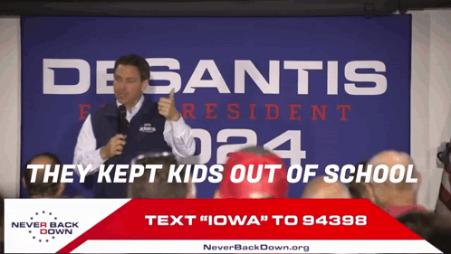 Desantis Campaign Speech GIF