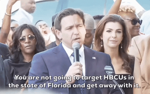 Desantis Discusses Serious Matter GIF