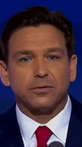 Desantis Look Up Close GIF