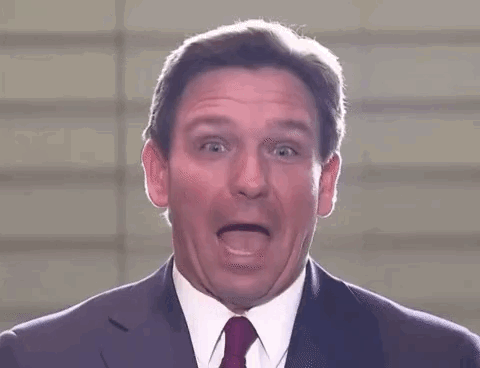 Desantis Looking Energetic GIF