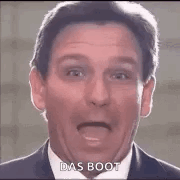 Desantis Looking Very Cheerful GIF