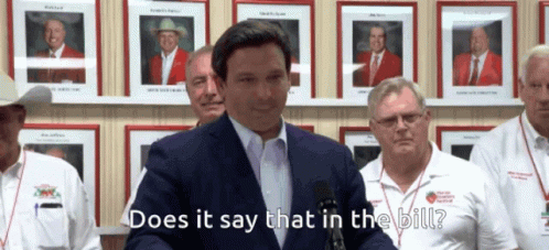 Desantis Refers To Bill GIF