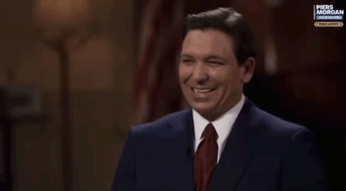 Desantis Wide Smile GIF