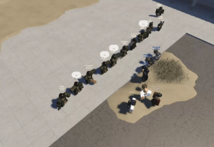 Desert Battle On GIF