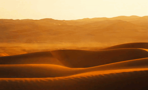 Desert Landscape Mountains Sunset